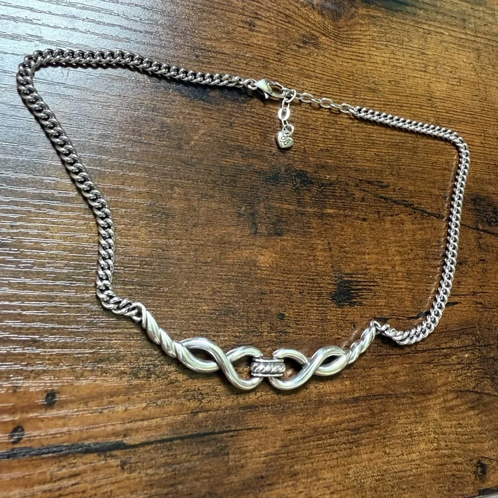 Brighton Interlok Infinity Collar Necklace - Picture 4 of 7